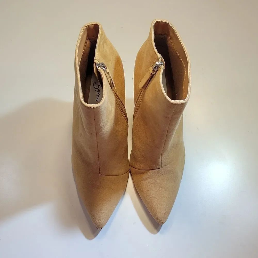 ZEGARRA POINTED TOE SUEDE HIGH HEEL STILETTOS ANKLE BOOTS - Picture 3 of 15